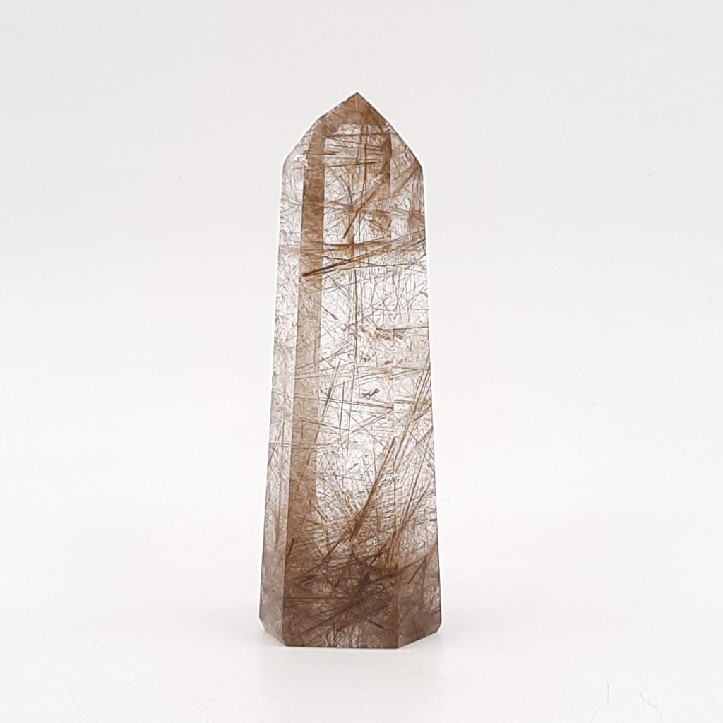 Кристалл, кварц с рутилом