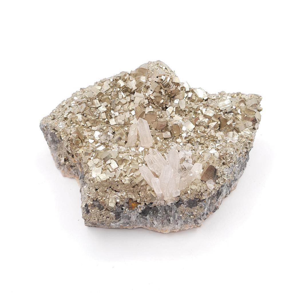 Друза, кварц на пирите, Перу