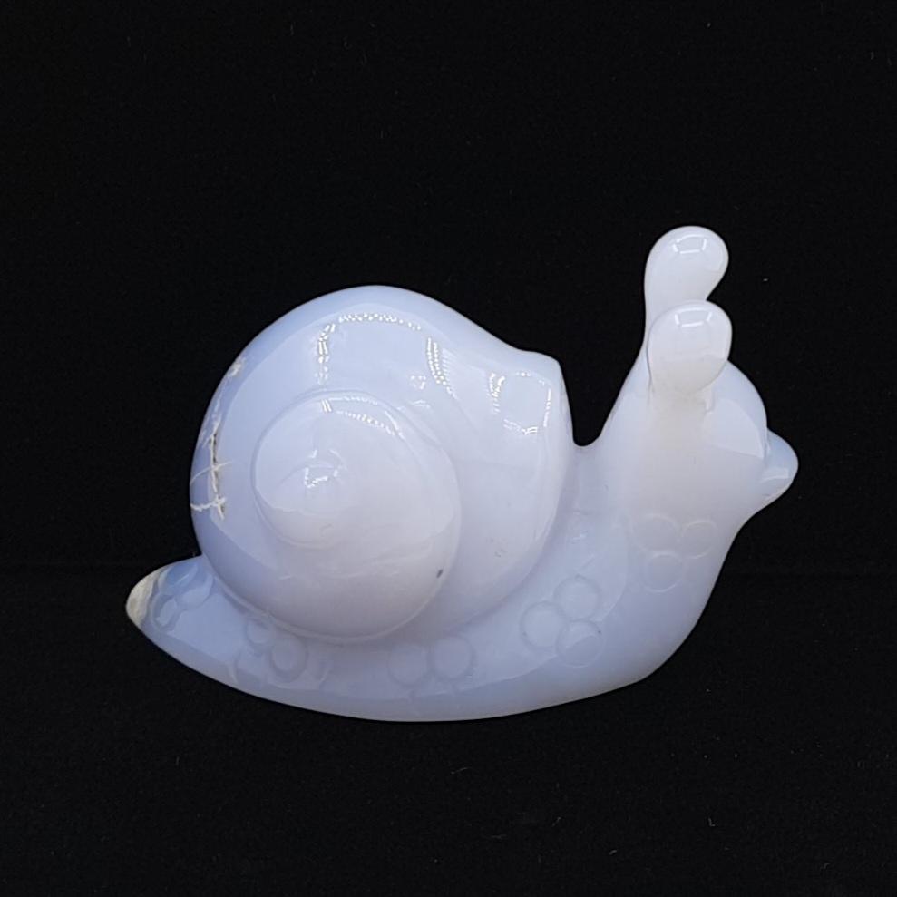 "Улитка", халцедон голубой