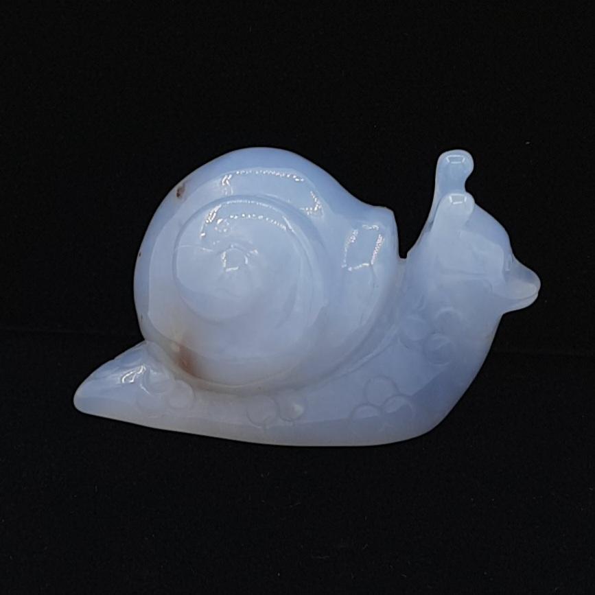 "Улитка", халцедон голубой