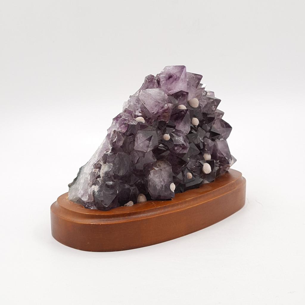 Друза, аметист с кальцитом