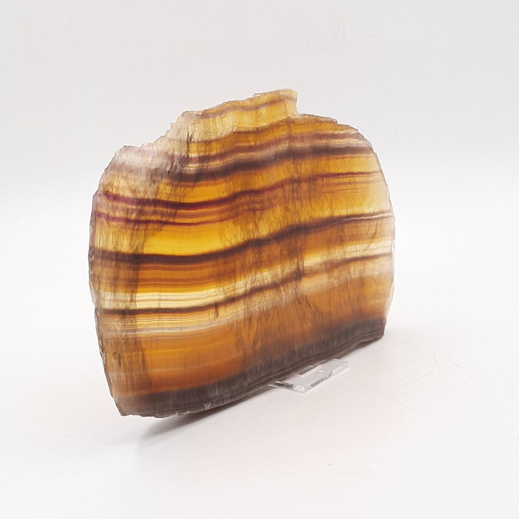 Спил, флюорит жёлтый, Китай