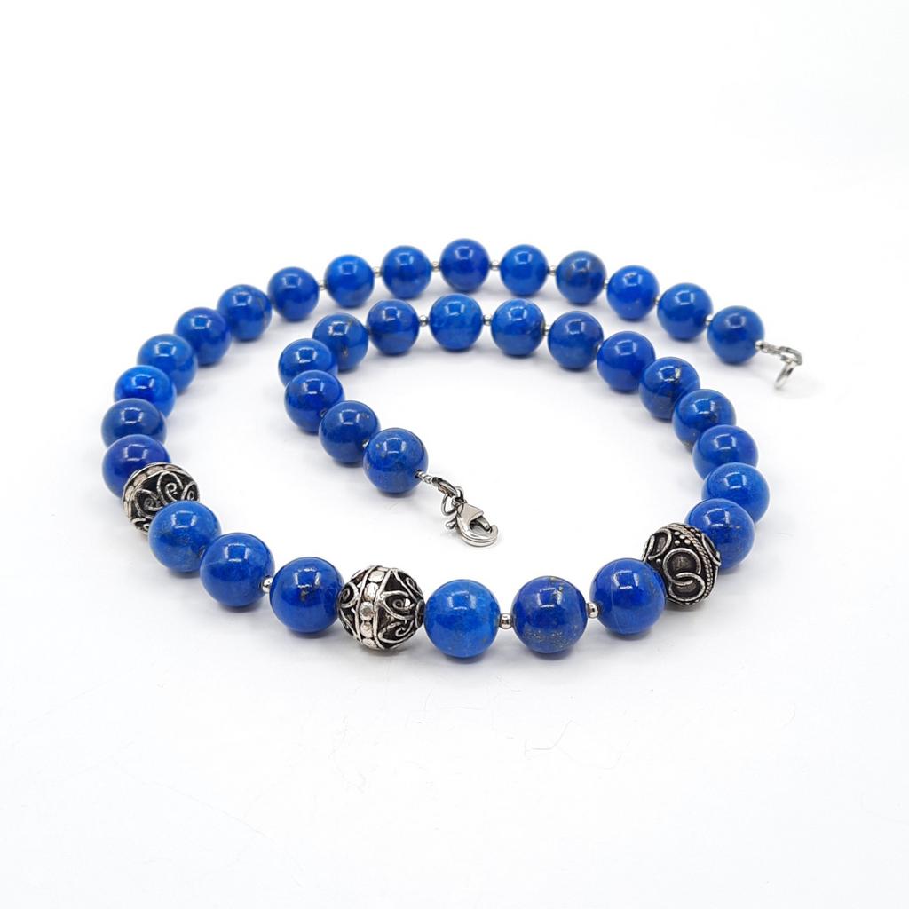 Бусы, лазурит