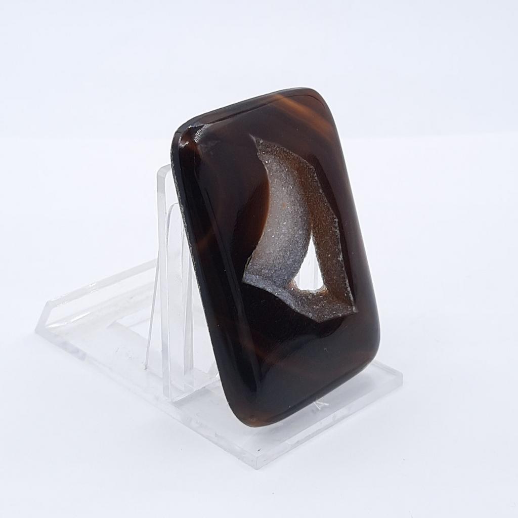 Кабошон, агат с друзой