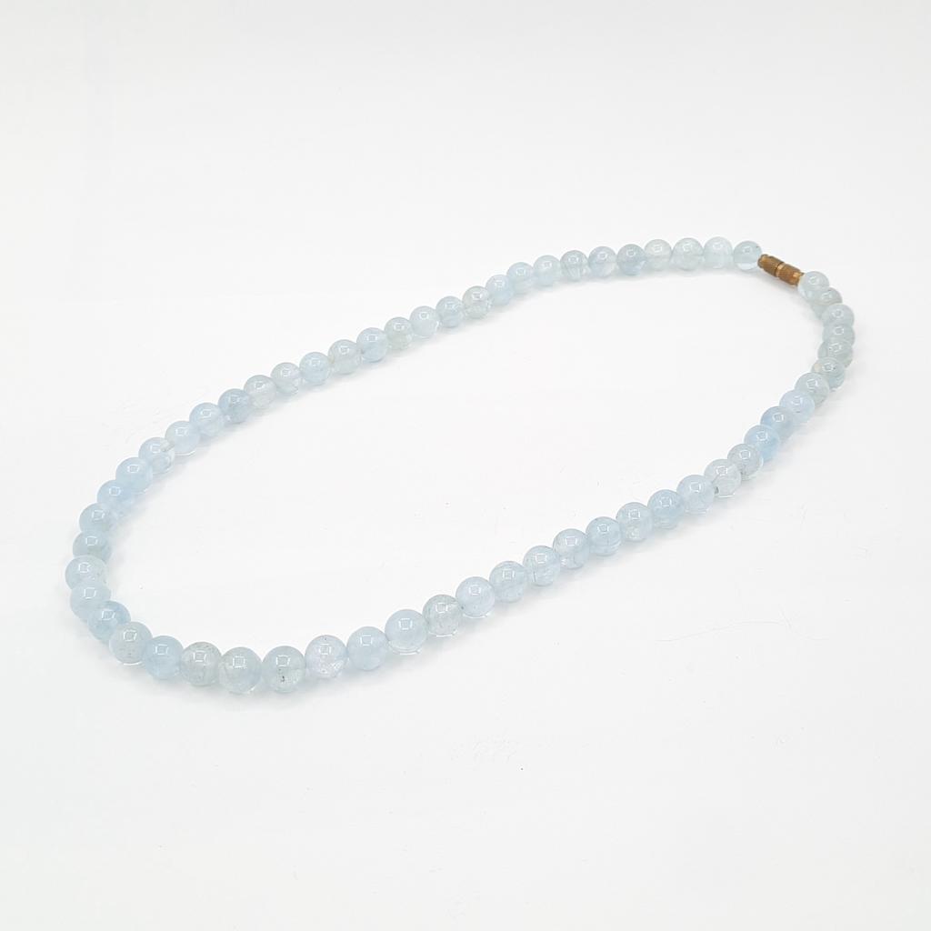 Бусы, аквамарин