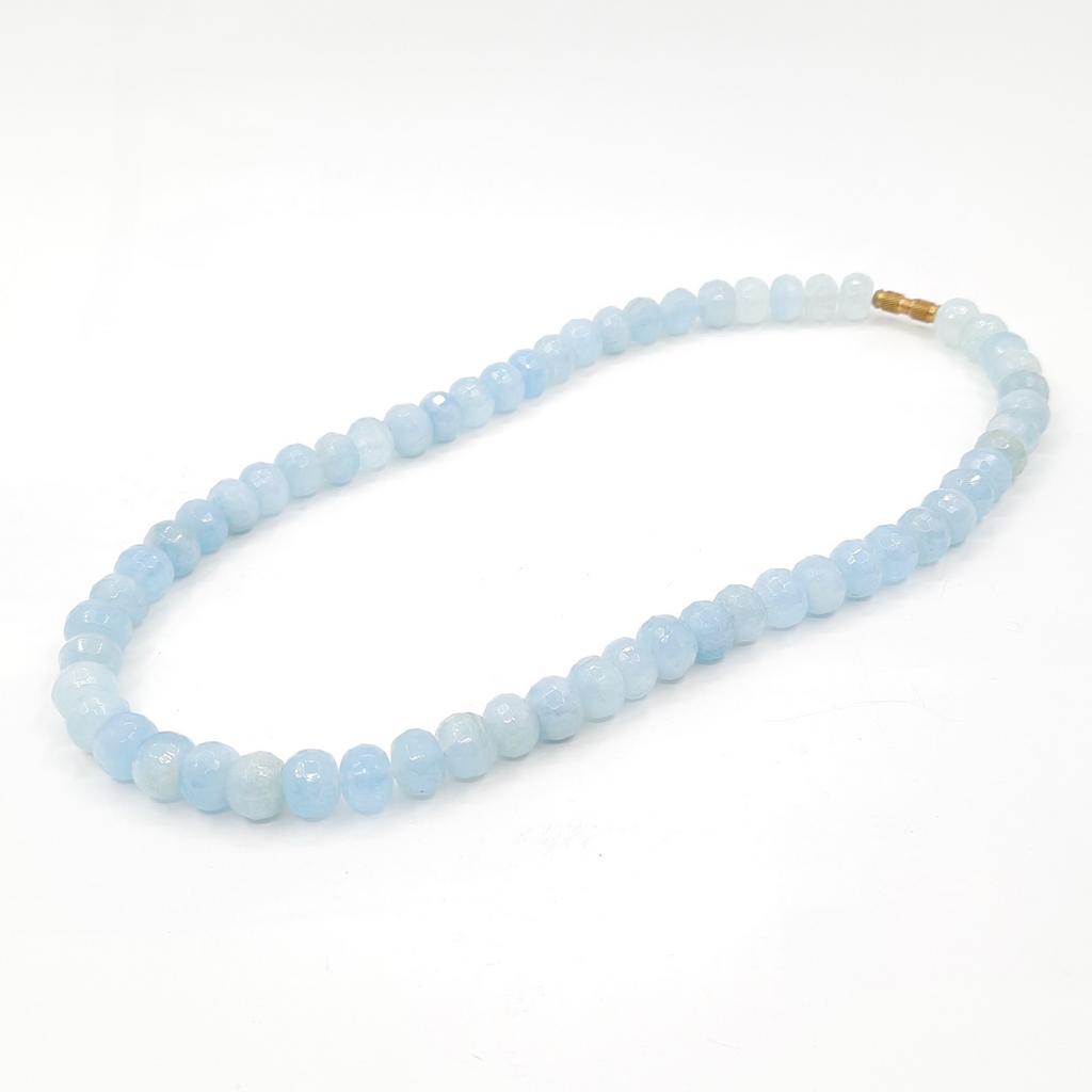 Бусы, аквамарин