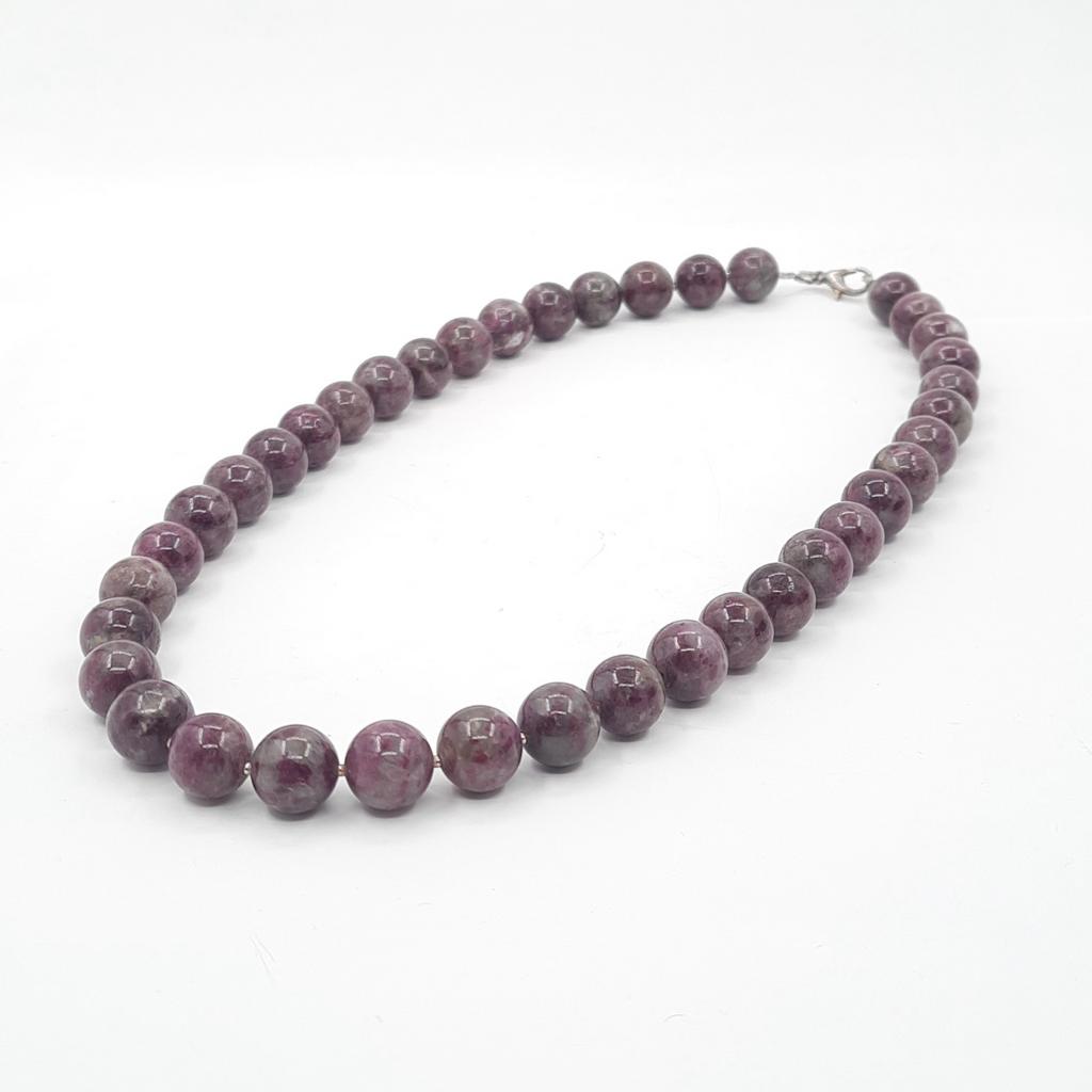 Бусы, турмалин (рубеллит)