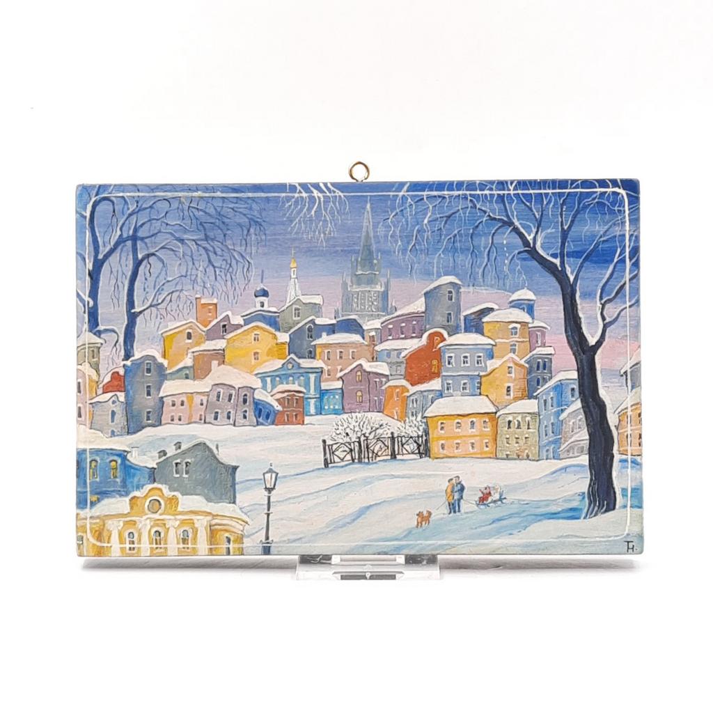 Картина "Семья на прогулке"