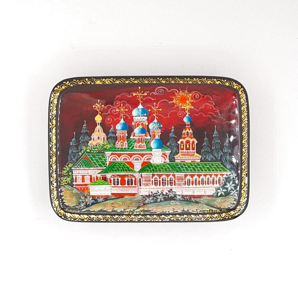 Шкатулка лаковая "Углич". Холуй