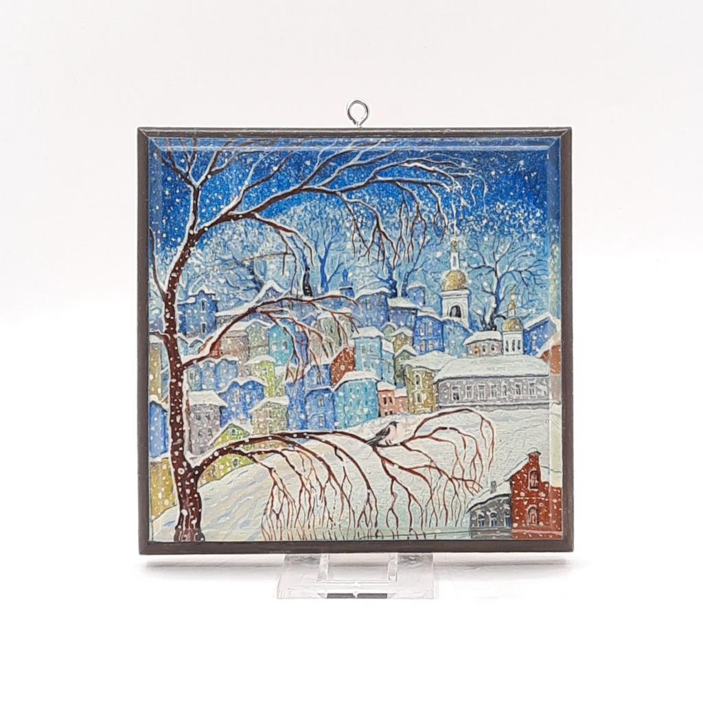 Картина "Птичка на ветке"