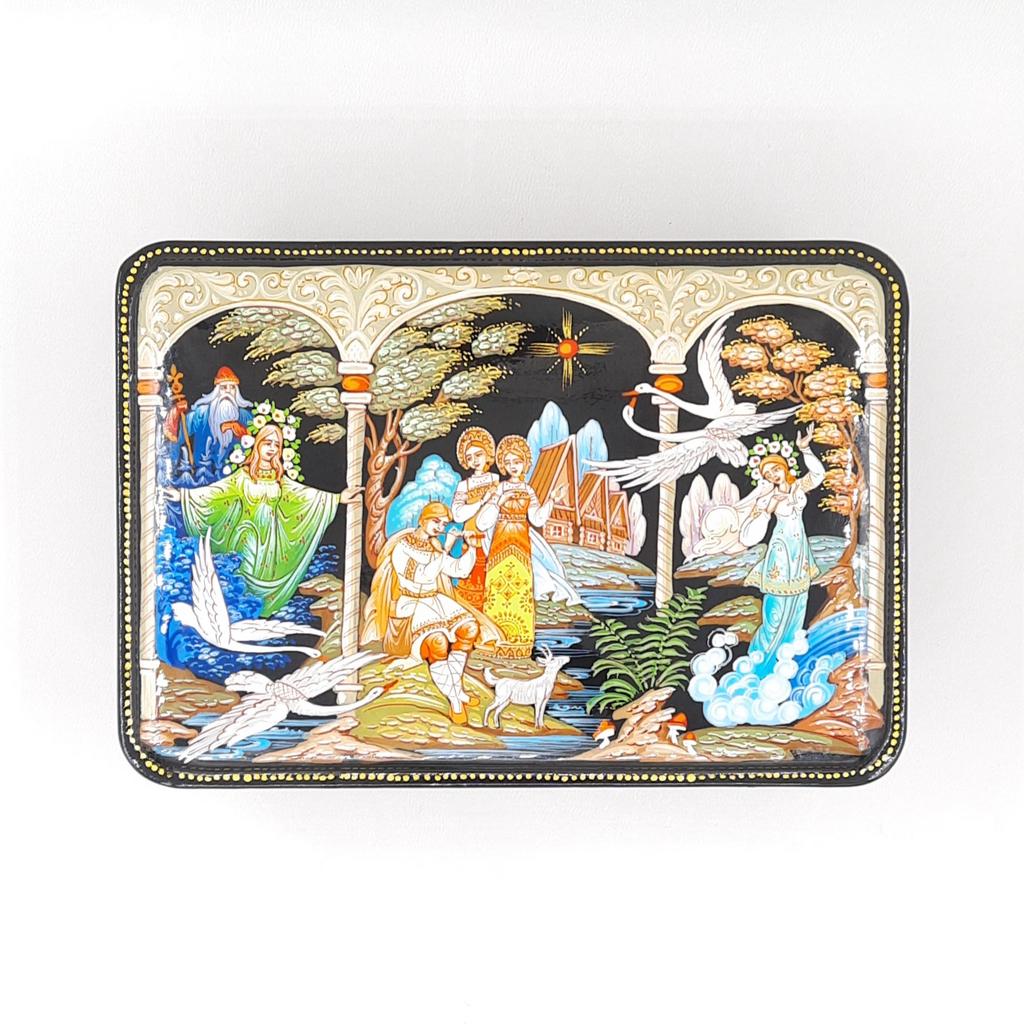 Шкатулка лаковая "Снегурочка". Палех