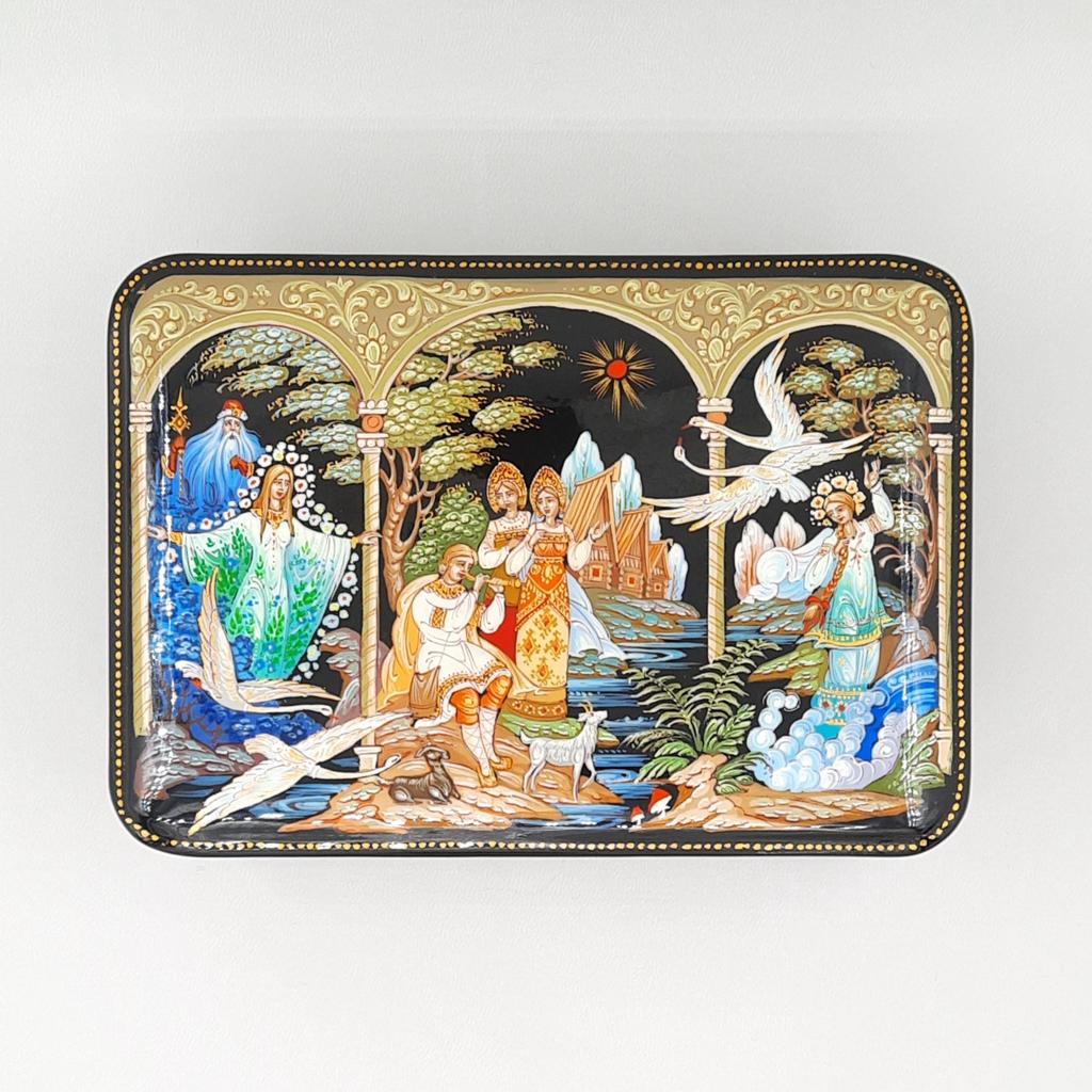 Шкатулка лаковая "Снегурочка". Палех