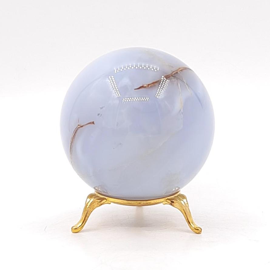 Шар, халцедон голубой