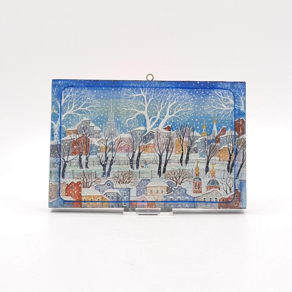 Картина "Бульвар, снегопад"