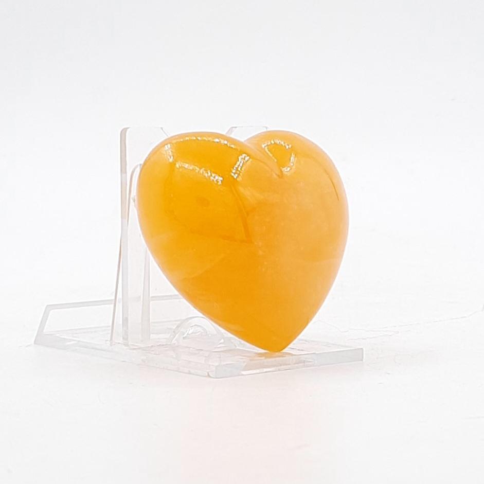 "Сердце", кальцит медовый"