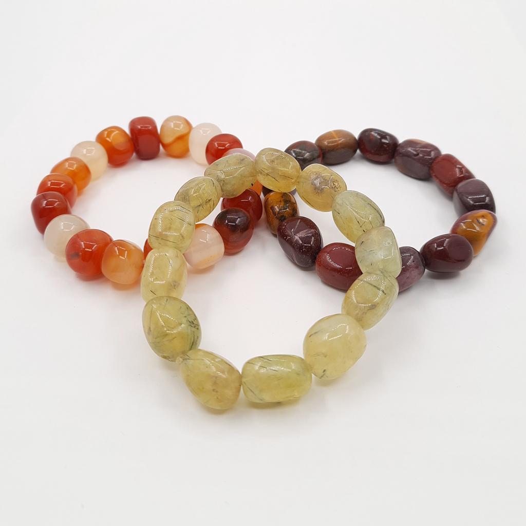 Браслет, камни в ассортименте