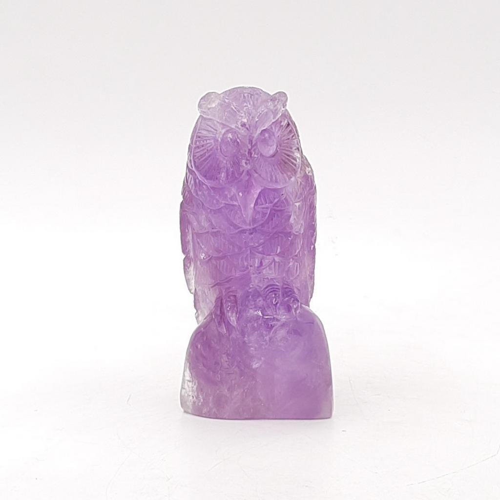 Скульптура "Сова", аметист