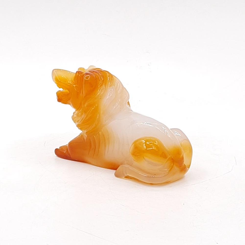 "Лев", агат сердоликовый