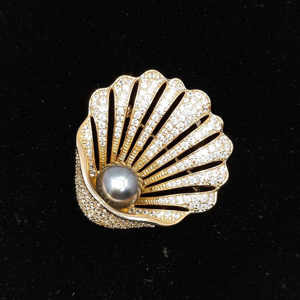 Брошь "Ракушка"