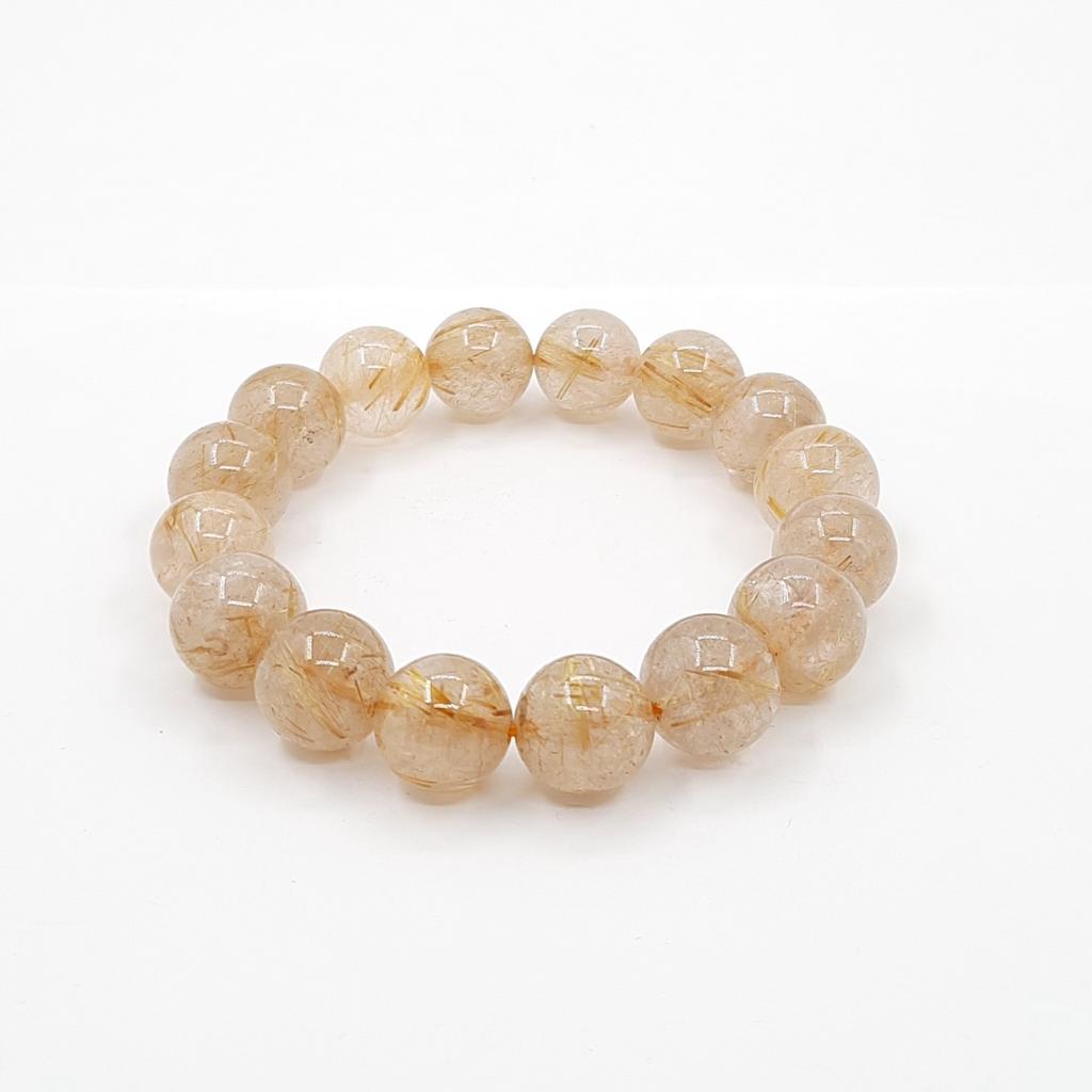 Браслет, рутил в кварце