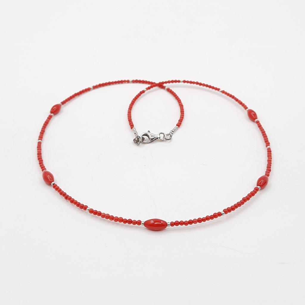 Бусы, коралл