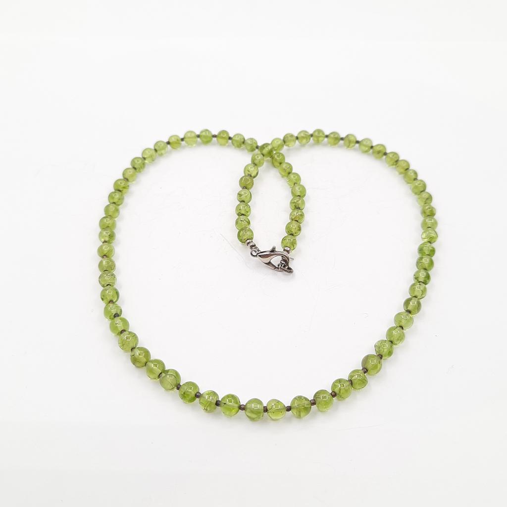 Бусы, хризолит