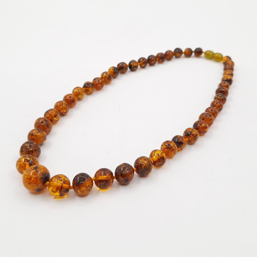 Бусы, янтарь