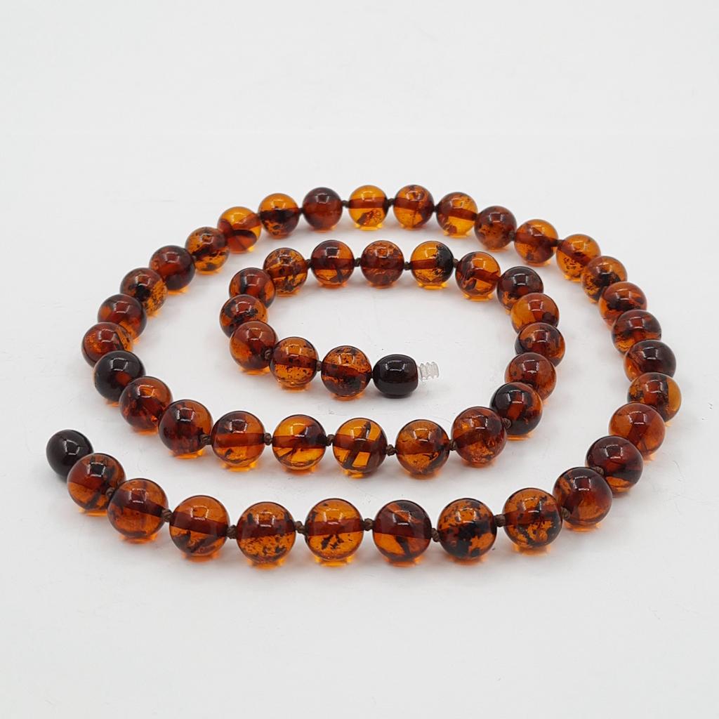 Бусы, янтарь