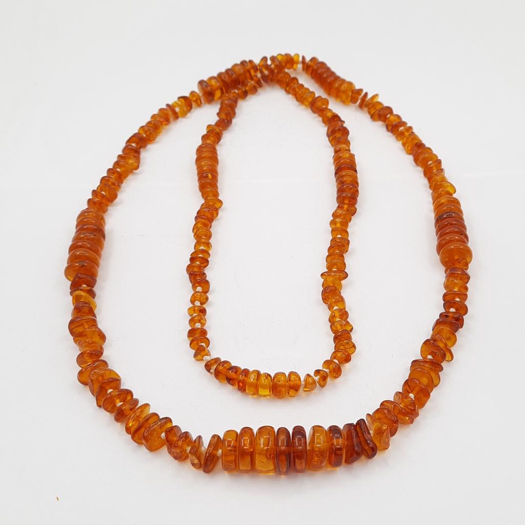 Бусы, янтарь, длинные