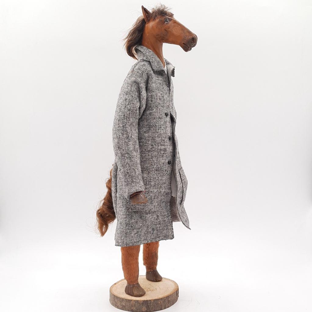 Авторская кукла "Конь в пальто"