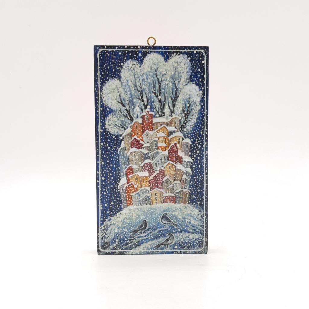 Картина "Птицы на снегу"