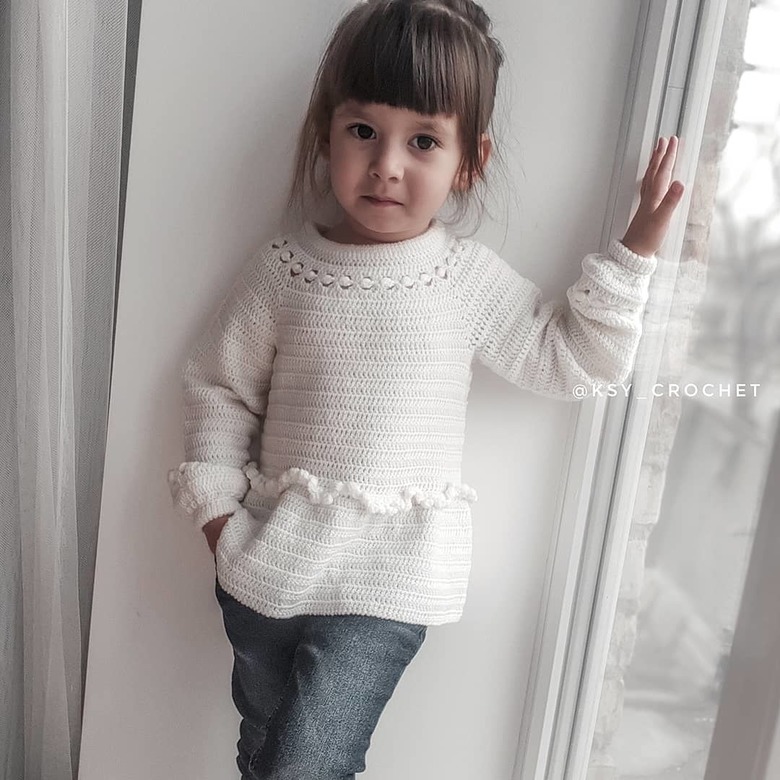 МК. Джемпер "Ожерелье" детский вариант