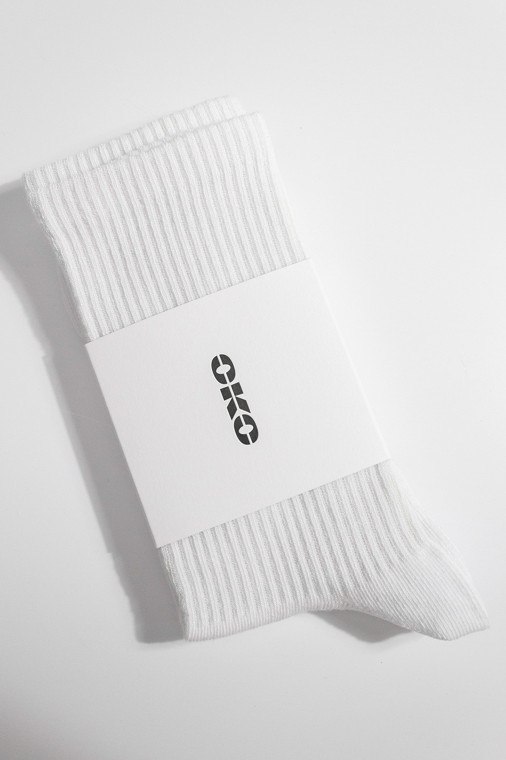 Носки в рубчик Белые 3 пары