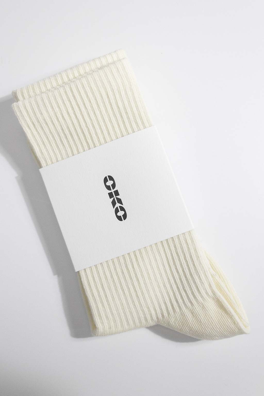 Носки в рубчик Молочные 3 пары