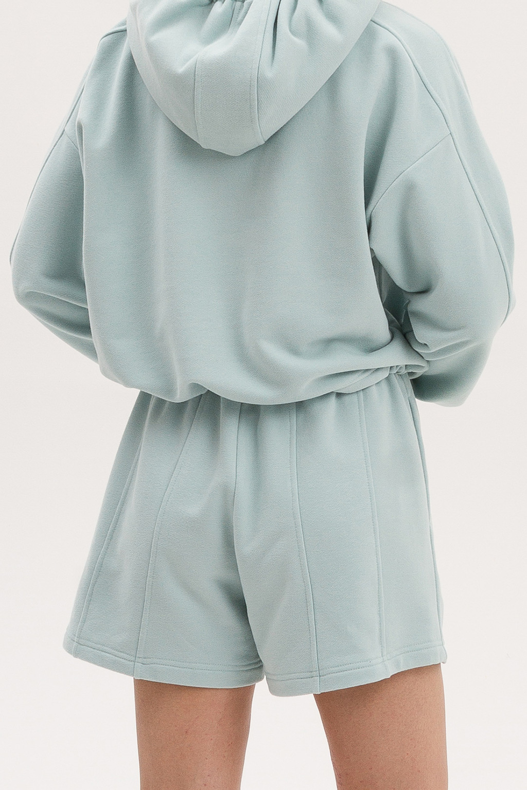 Шорты с эффектом велюра Мята