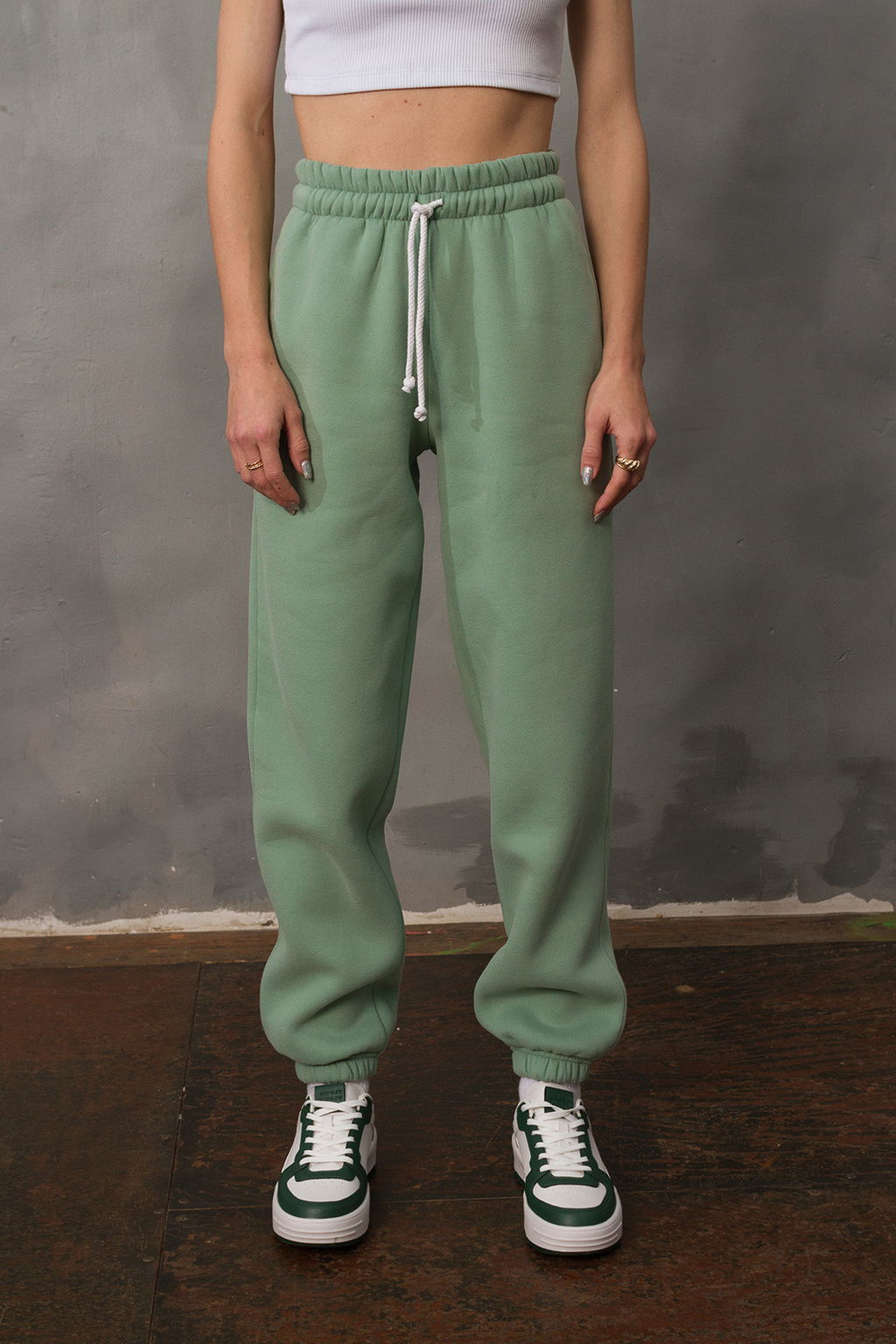 Джоггеры с начесом Floral