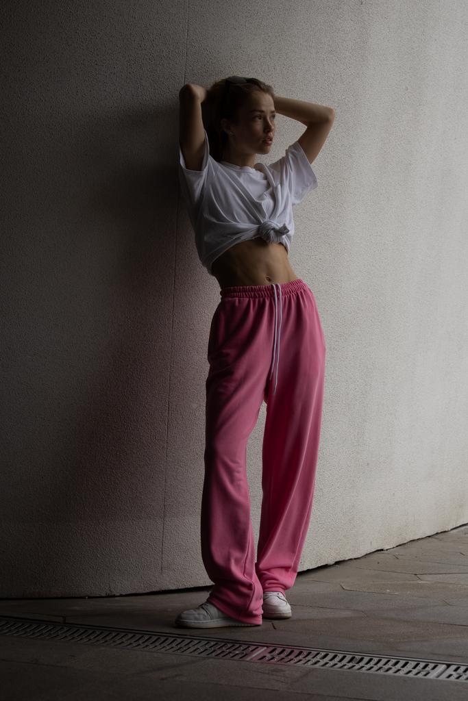 Прямые брюки RELAXED PINK