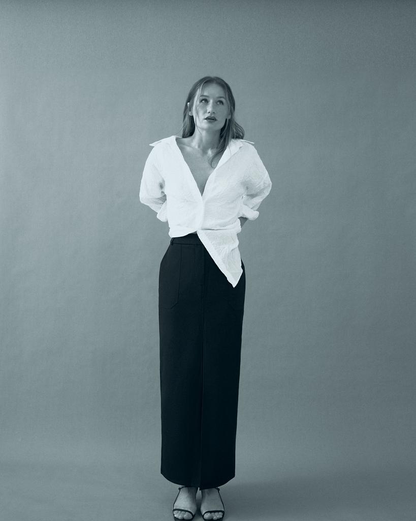 Юбка из тонкой костюмной ткани