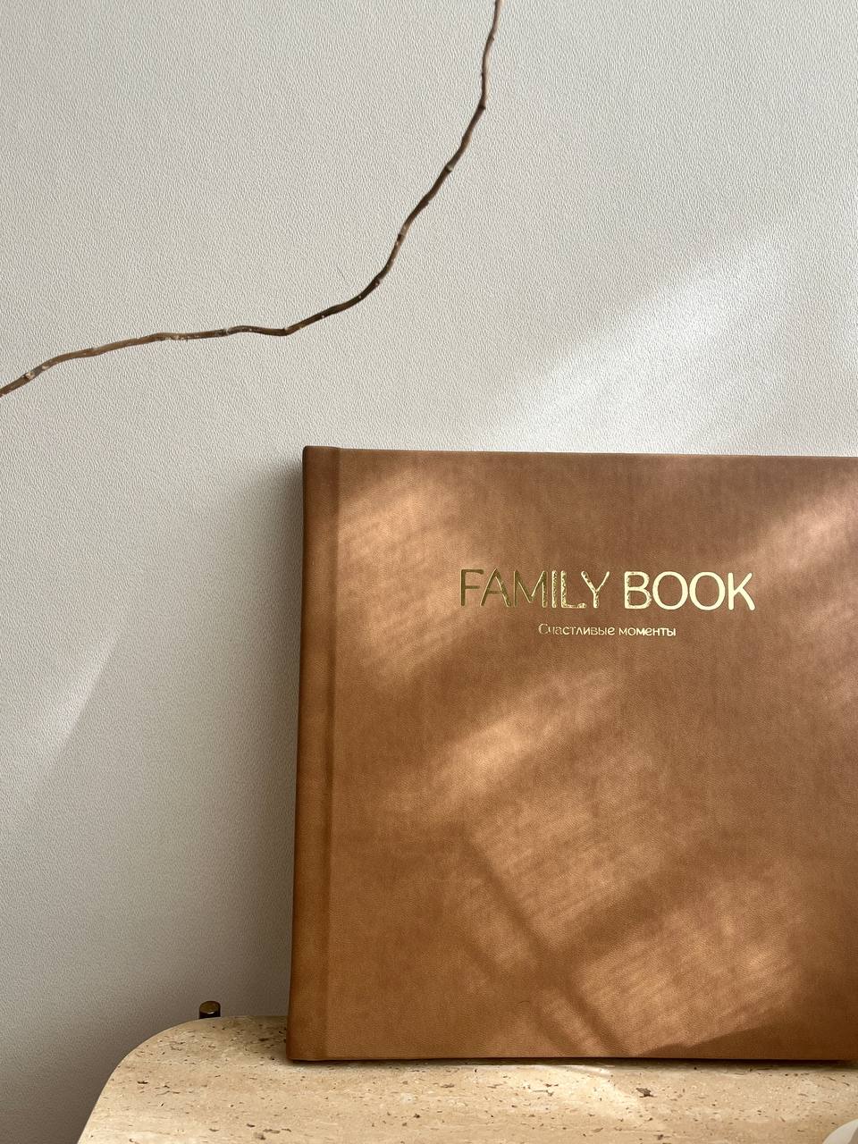ФОТОКНИГА В КОРИЧНЕВОЙ ЭКО КОЖЕ 25х25 СМ