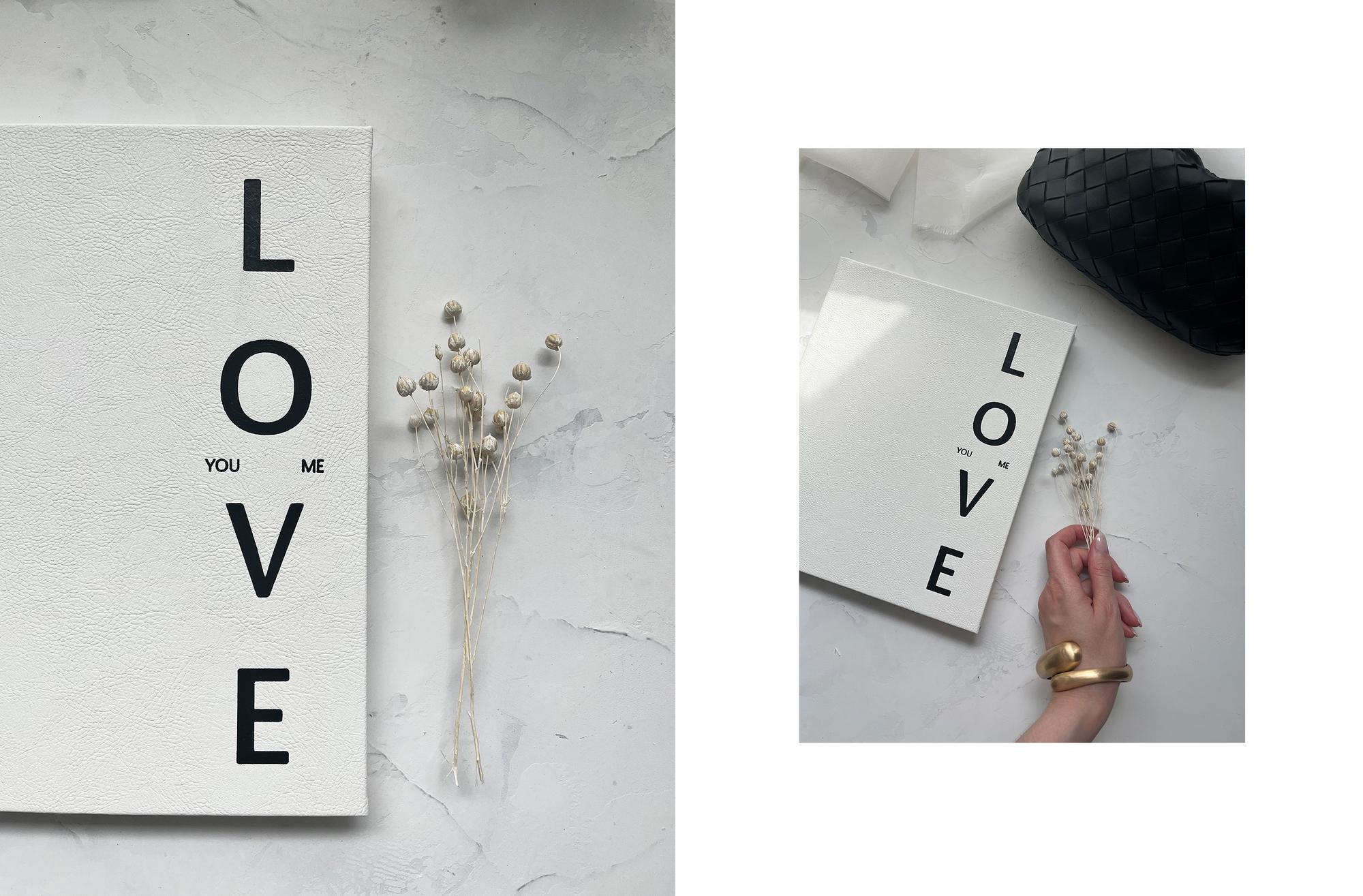 ФОТОКНИГА В ТЕКСТУРНОЙ БЕЛОЙ ЭКО КОЖЕ 21х25 СМ