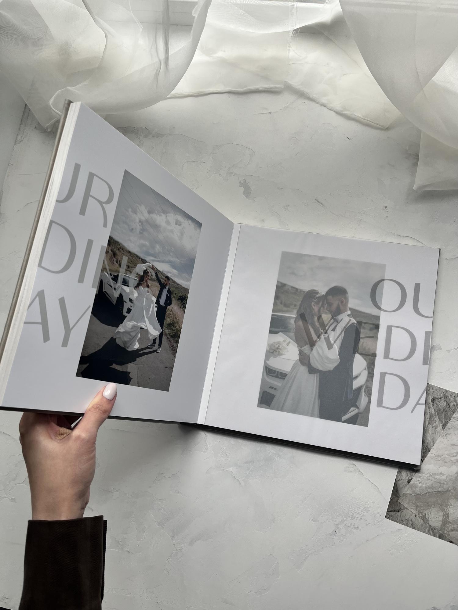 ФОТОКНИГА В БЕЖЕВОЙ ЭКО КОЖЕ 25х25 СМ