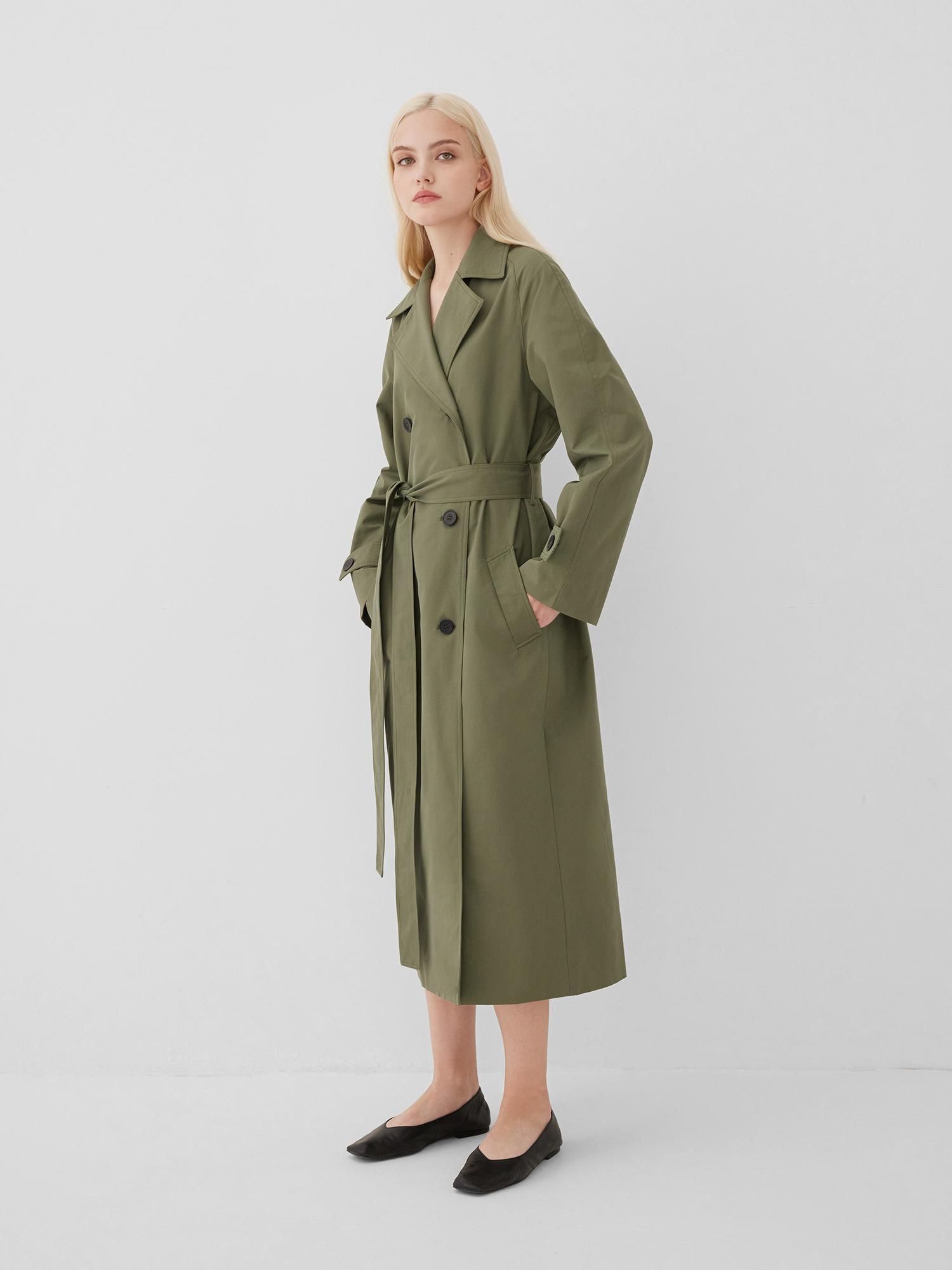 OVERSIZED RAGLAN SLEEVE TRENCH COAT