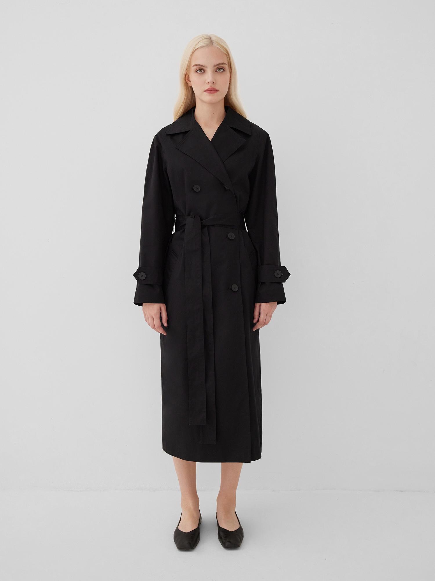 OVERSIZED RAGLAN SLEEVE TRENCH COAT