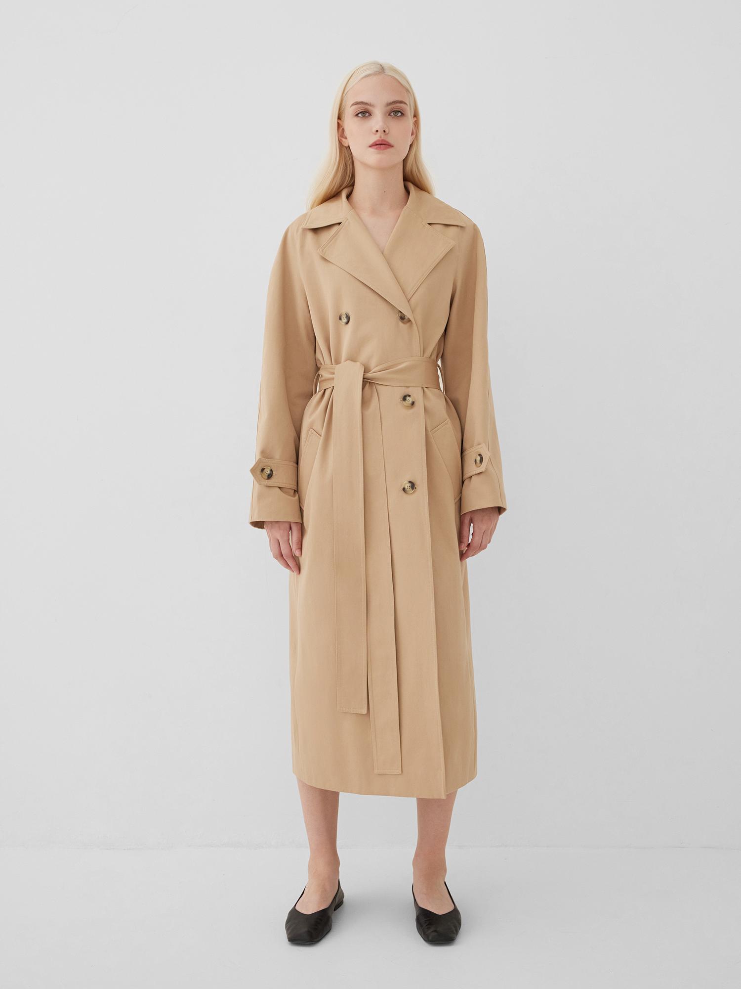 OVERSIZED RAGLAN SLEEVE TRENCH COAT