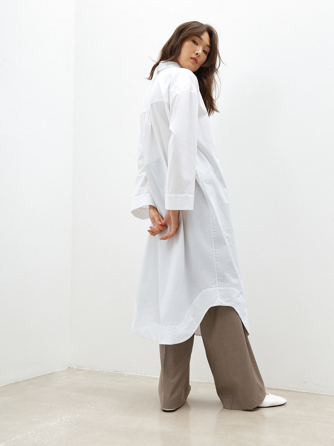 LONG LIGHT COTTON SHIRT