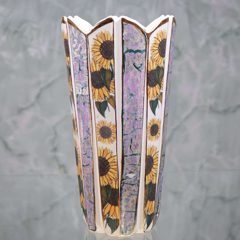 Porcelain vase "Sunflowers"