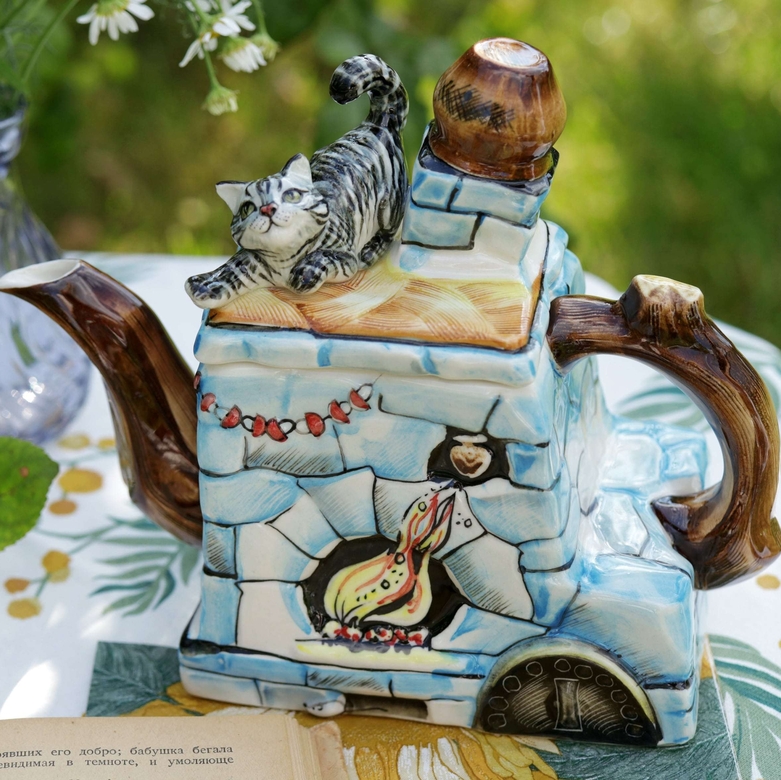 Чайник заварочный фарфоровый Печка