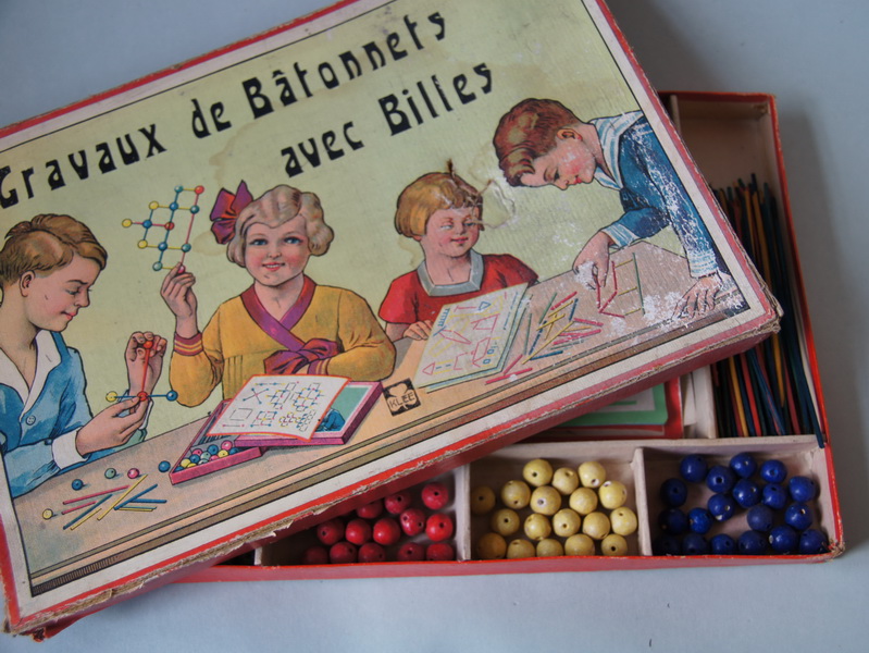 Старинная детская игра "Конструктор", Франция, 1920 г.