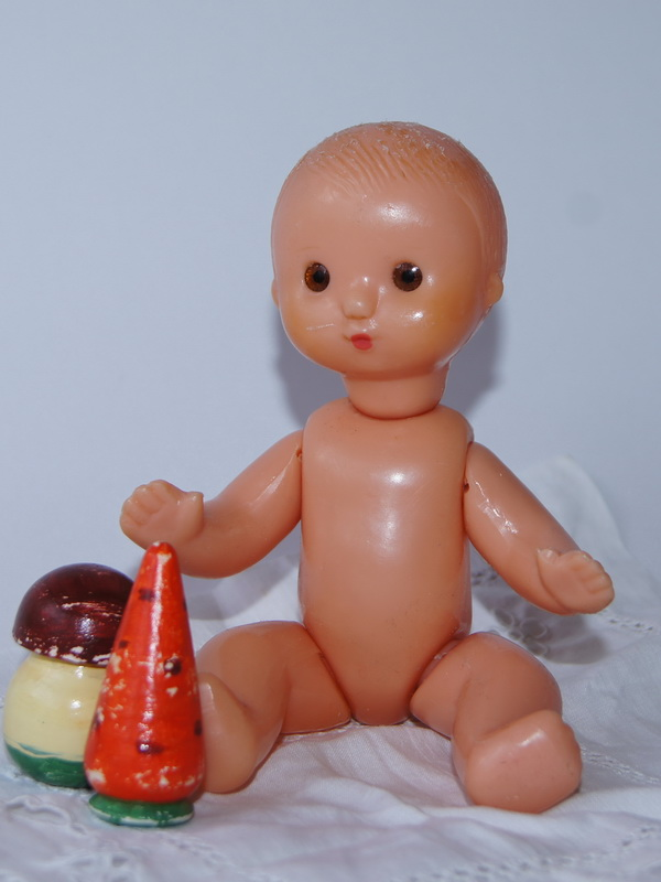 Пупс-голыш, Загорск, СССР, 18 см