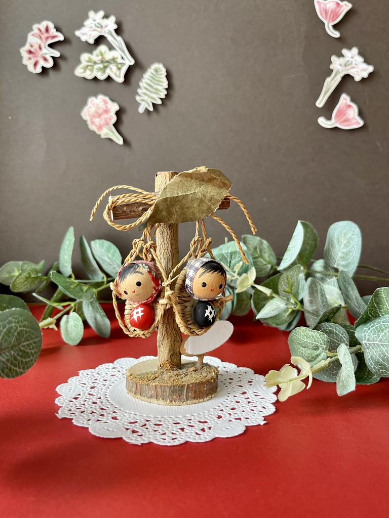 Японские деревянные куклы Kokeshi, 11 см (500956)